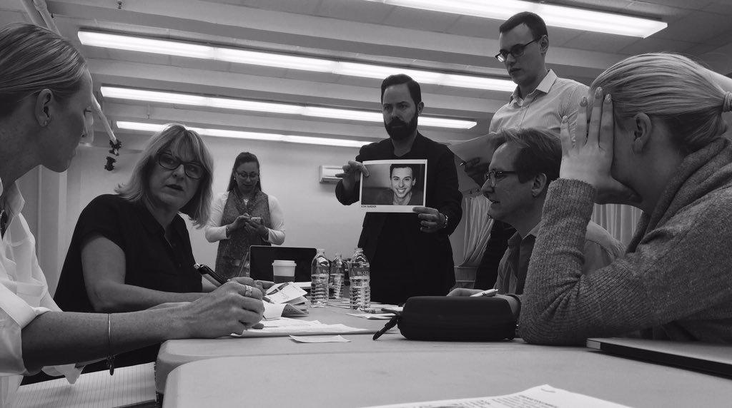 NickWeirShowbiz's tweet photo. #livetweeting NYC Grease audition for #HarmonyOfTheSeas  @Royalcaribbean. Decisions decisions. #whatcharacter? #24/7 https://t.co/9lD0HrmFX0