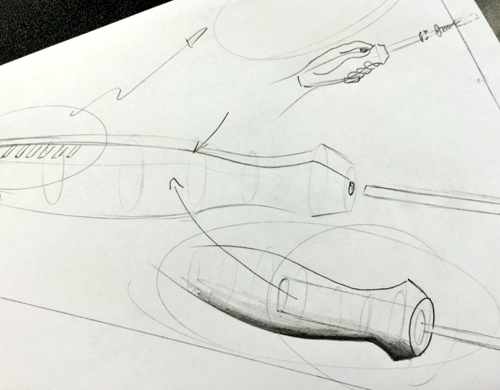 FernwoodDT's tweet photo. #MainlyMake #GCSE #Screwdriver #microscrewdriver challenge underway, some excellent #ProductAnalysis sketching 👍🏼 https://t.co/8V7jPxGOsg
