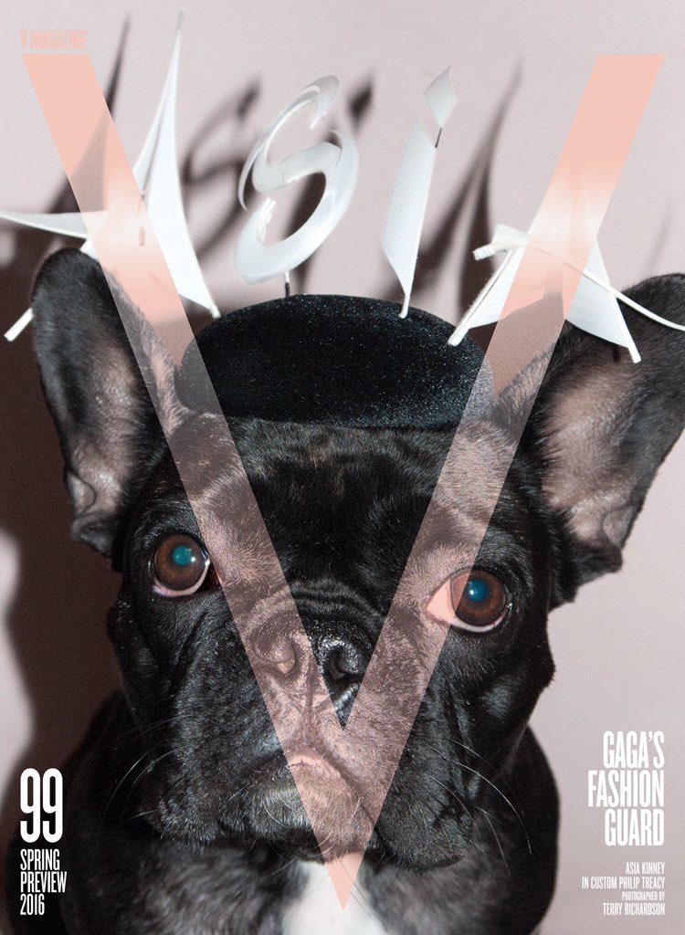 Cover 16/16 is my Queen. ASIA shot by Terry Richardson in miniature custom Philip Treacy Hat. #V99 🌟