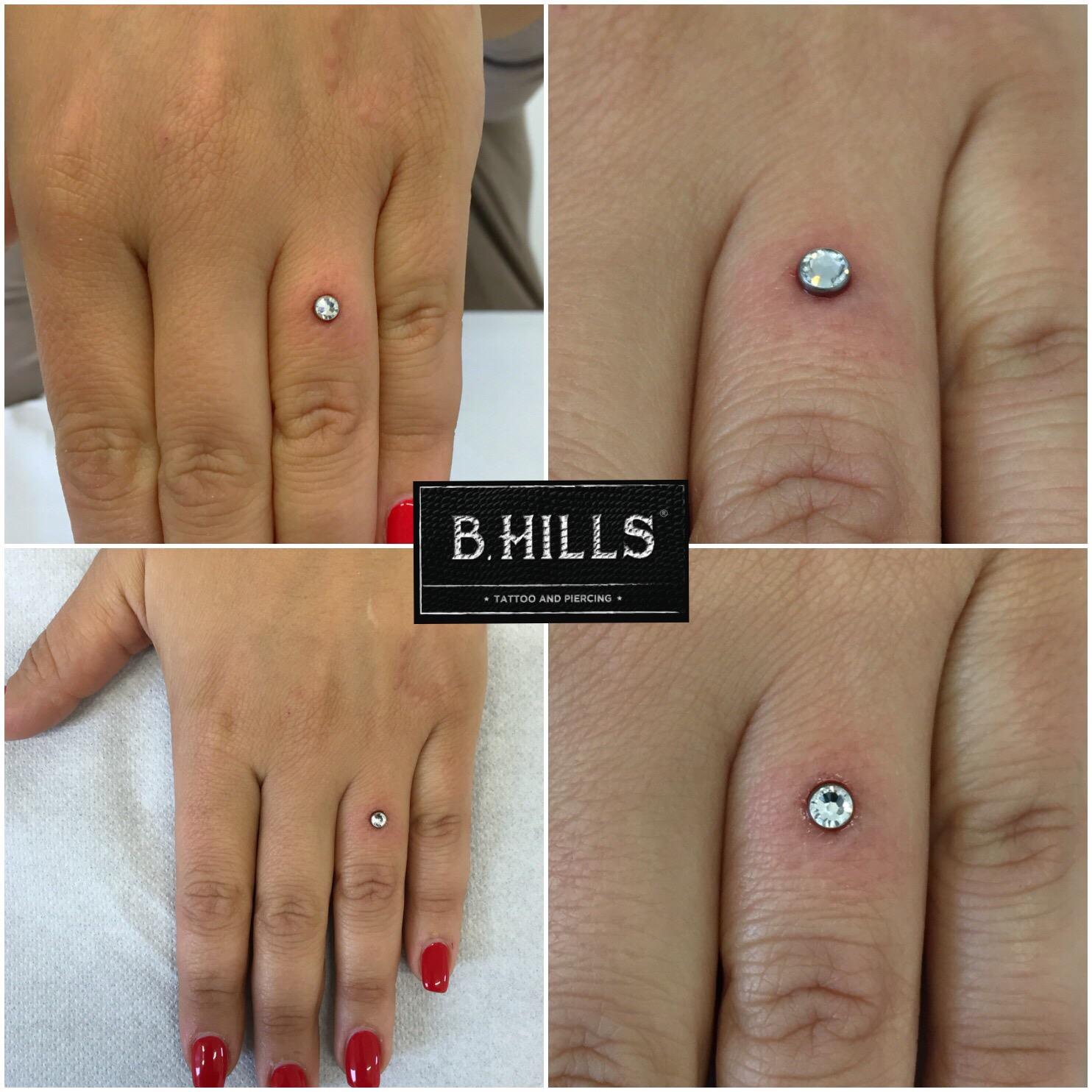 Microdermal finger piercing sale