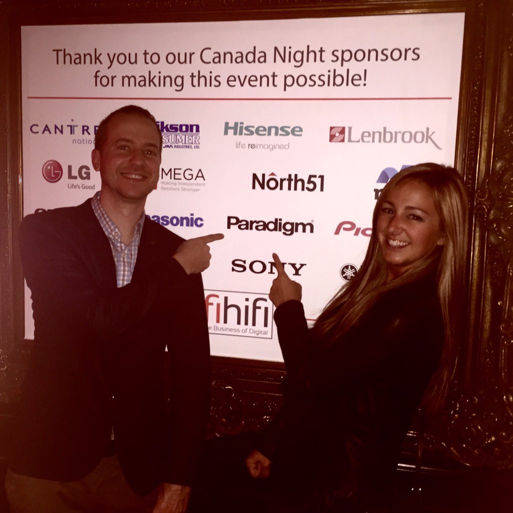 paradigmnow's tweet image. Big thank you to @WifiHifiMag for another fantastic Canada Night at @CES 2016! @Paradigm_Girl
