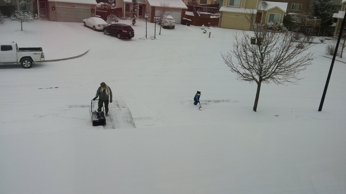 trinity_monroe's tweet photo. The @aJuxtMedia Colorado Springs office will be open, just as soon as we dig out! #JuxtADay #workfromhomemom https://t.co/yhSqKzL44T