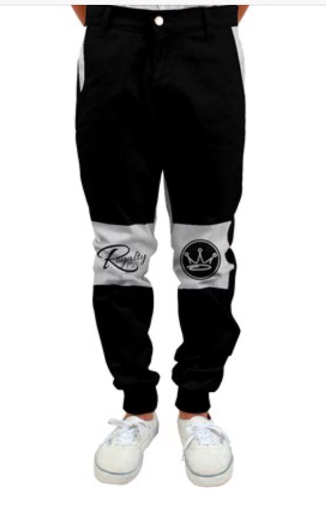 RoyalBrand2016's tweet photo. Royal Brand joggers,  Royalty &amp; Crown, Kneepads, With White drop crotch and white pocket lining fabric https://t.co/rVfQFvFeod