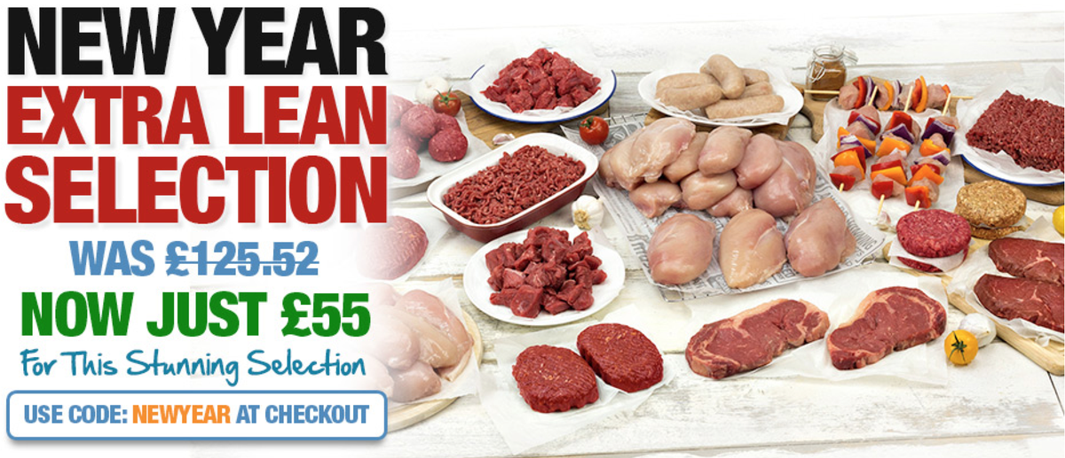 ProteinPromos's tweet photo. New year, new you, new deal from Musclefood! Extra lean meat selection for £55 (was £125!) https://t.co/CH0k1Xgzg3 https://t.co/KDblw5Tgb2