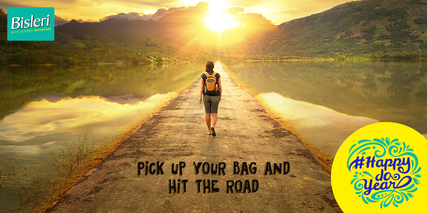 BisleriZone's tweet photo. This year, see the world. Take a bus, train or a flight, but go to places you’ve not been to before. #HappyDoYear https://t.co/sFIde4Iv7R