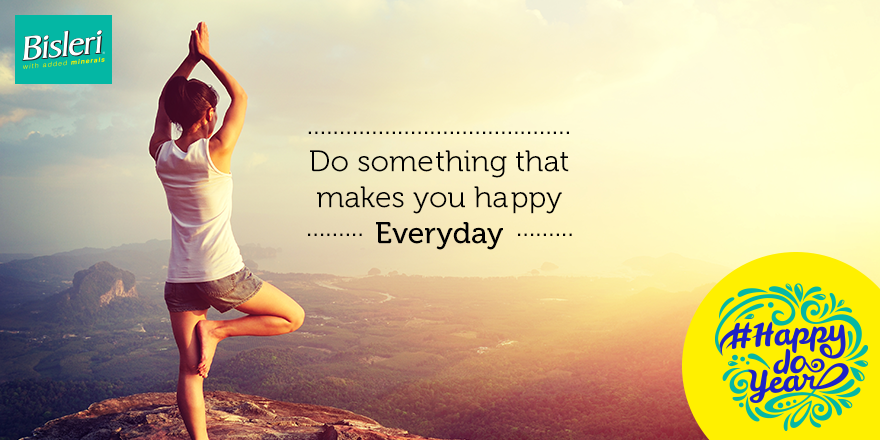 BisleriZone's tweet photo. Spend some time every day on something that makes you happy. #HappyDoYear https://t.co/p5ZG962RVI