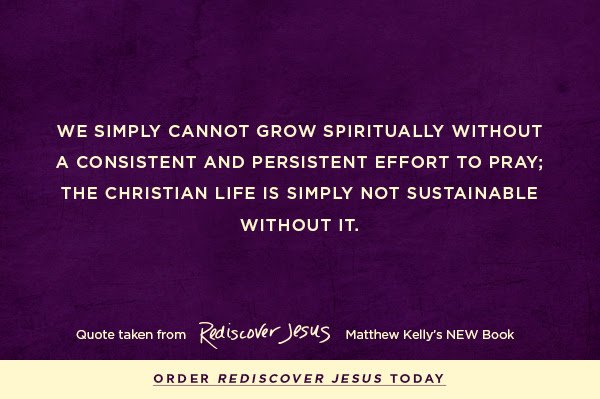 DynamicCatholic's tweet photo. Are you making time to pray? #BeBoldBeCatholic #RediscoverJesus https://t.co/Jc3otALSye