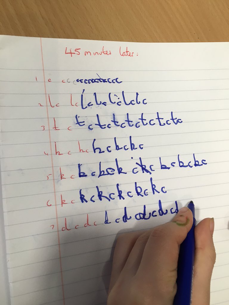 LeeDein's tweet image. #Handwriting disaster!! Can&apos;t wait to start the #Magiclink #handwriting #Programme.