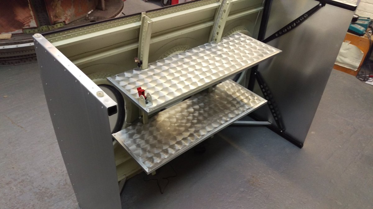Stu_artaviation's tweet image. Another bar unit ready to leave the workshop. Built using Fokker 100 HB-JVI fuselage.  #barunit #aircraftfurniture