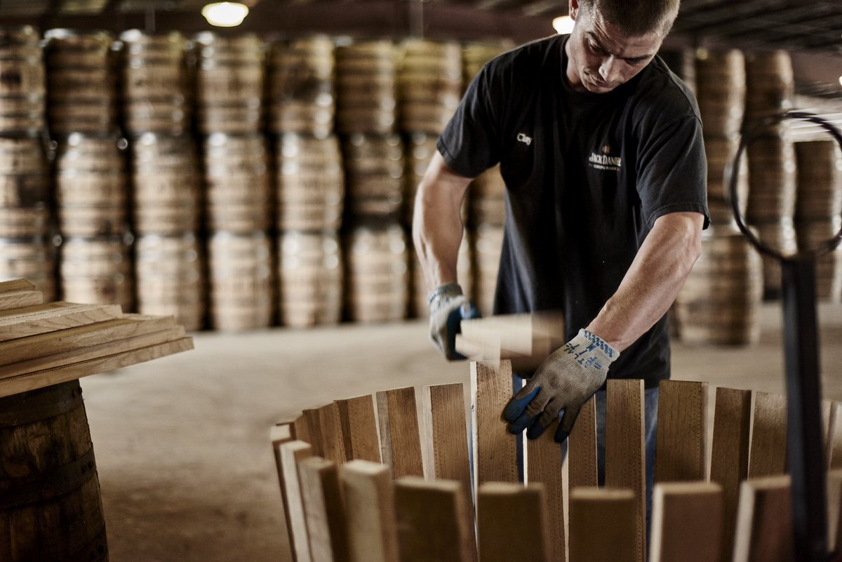 JackDaniels_US's tweet photo. We make our own Whiskey.  We make our own Barrels.  #borntomakewhiskey https://t.co/cTDTSEdCXW