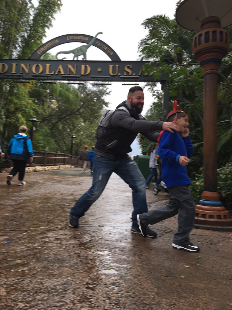 At Disney with the family... Let the adventures begin!