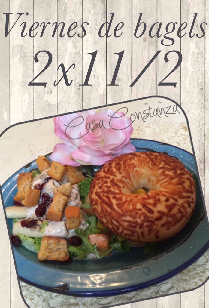 ConstanzaCafe's tweet photo. Hoy es viernes de #bagels 2x1 1/2 . Te esperamos!!! https://t.co/NqsMuh8NuP