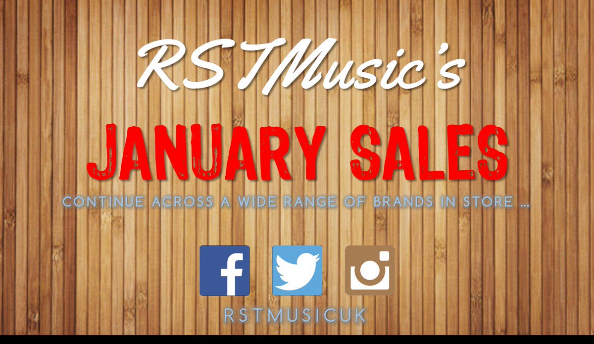 rstmusicuk's tweet photo. Sale Time #RSTMusic #Newark #NewarkOnTrent #Nottingham #Nottinghamshire #januarysales #sale #sales https://t.co/ajqOnZgBBY