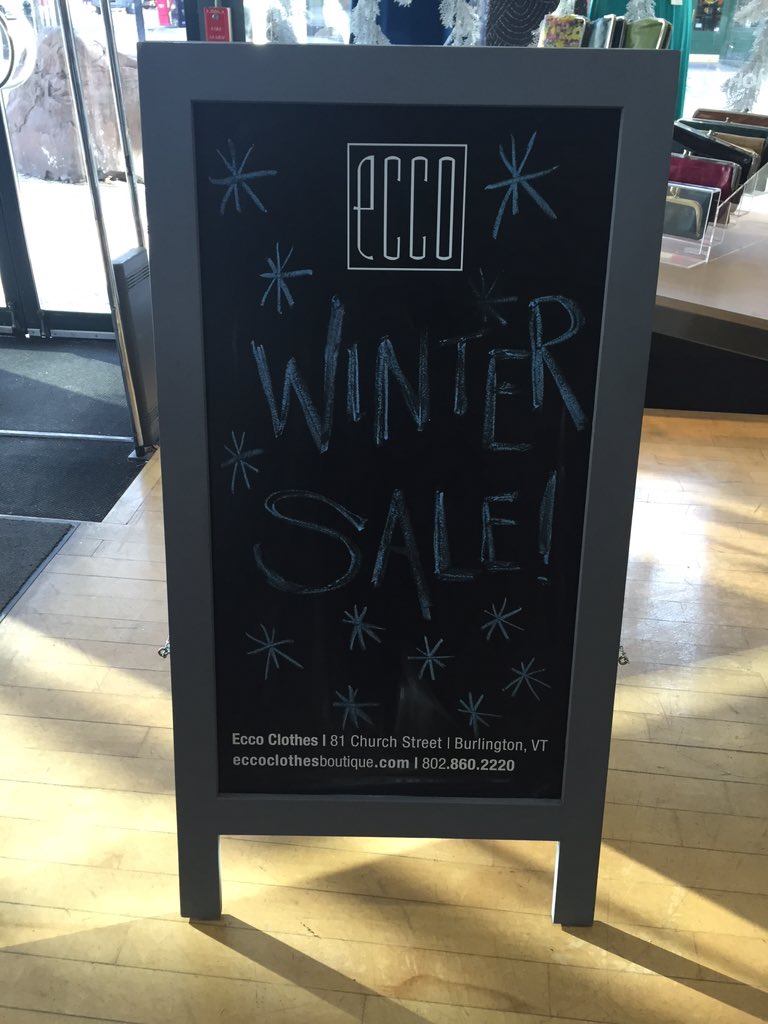 EccoClothes's tweet photo. It's cold! But it's also sunny and Friday! Come shop our winter sale up to 50%off! #shopchurchstreetmarketplace https://t.co/YLhKMmRltx
