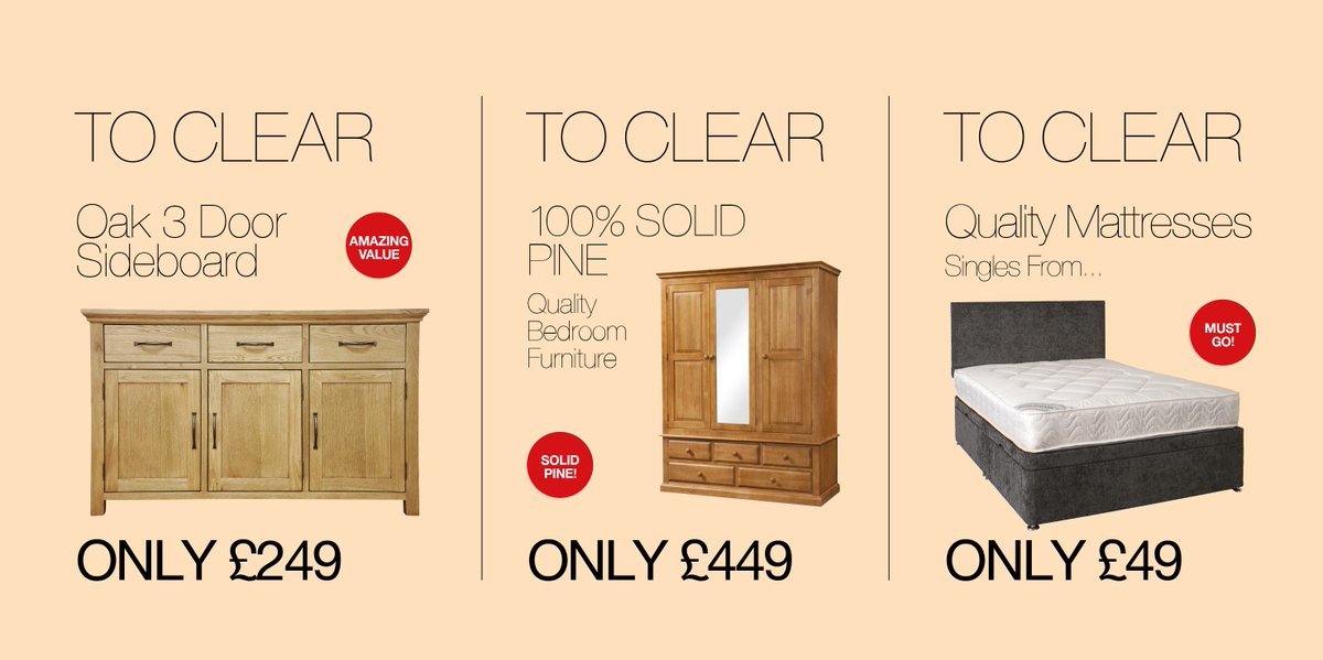 InstantFurn's tweet image. CLEARANCE continues in store this weekend. We're open until 5:15pm tomorrow. #clearance #furniture #norfolk