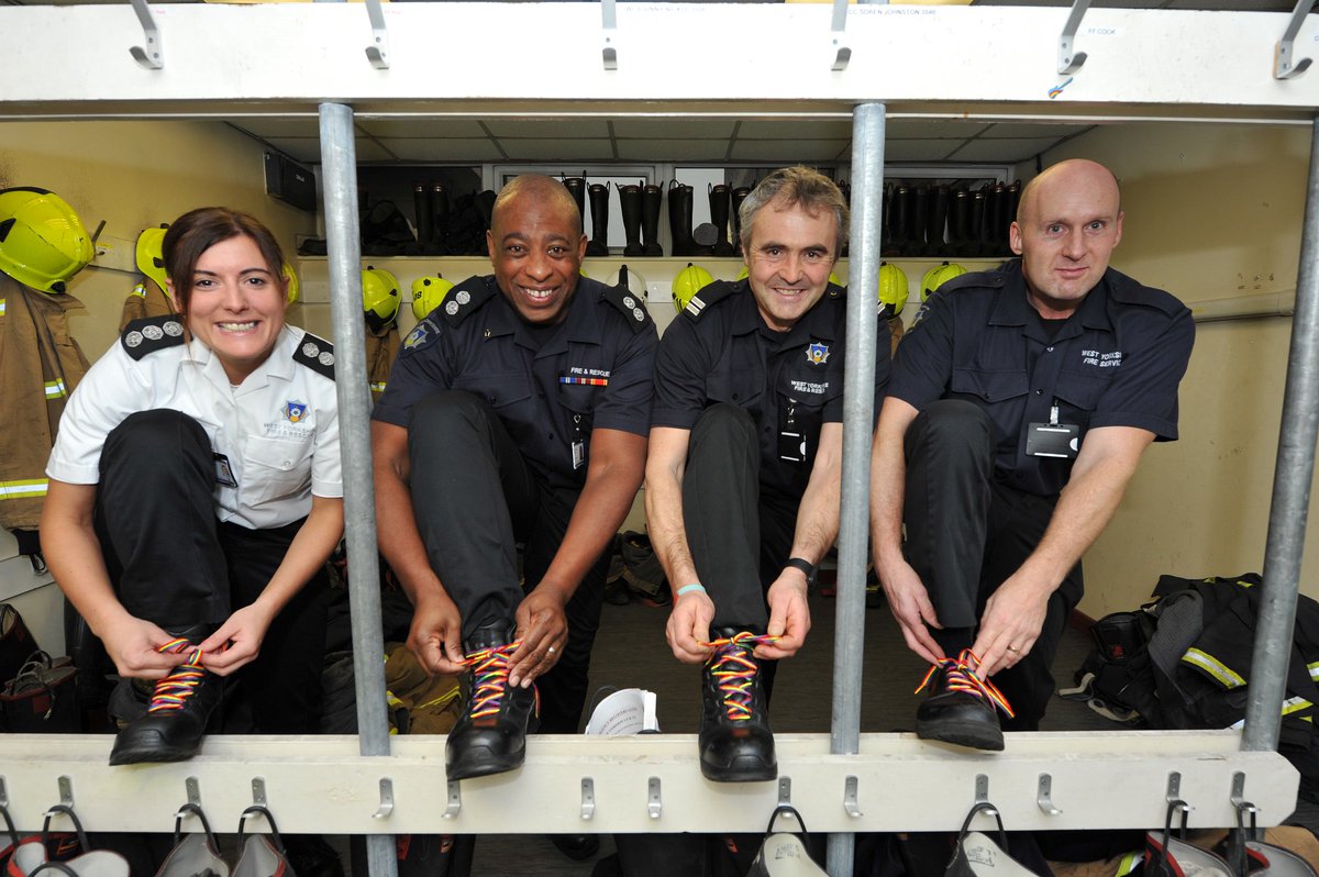 WYFRS's tweet image. We believe in #AcceptanceWithoutException @WYFRS showing commitment 2 all communities #LacingUp @stonewalluk