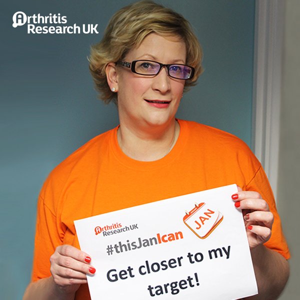 arthritisukorg's tweet photo. #thisJanIcan get closer to my target! Tracy is hoping to raise £4k by her 40th! https://t.co/2ulUHZcVsq RT https://t.co/mZK2kXeT9c