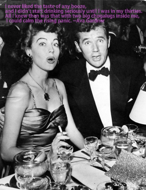AvaMuseum's tweet photo. Ava didn't like booze but used it to calm herself. What is your healthy alternative? #AvaGardner #ForAHealthierLife https://t.co/H6LSOFNTCf