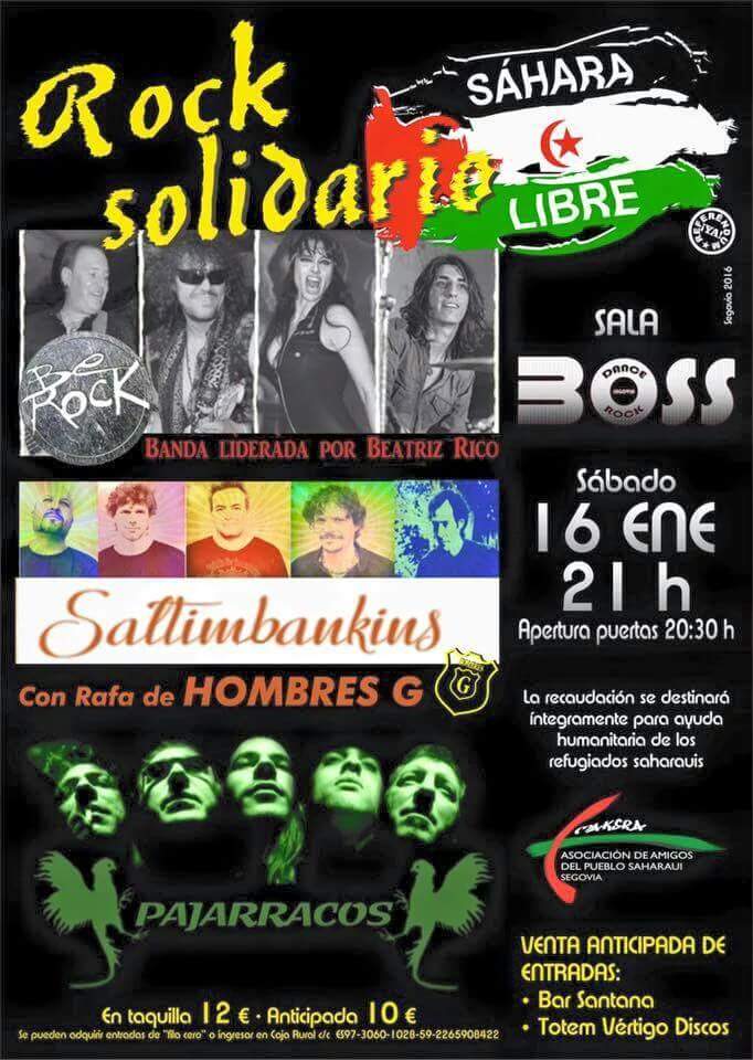 ElgaHG's tweet photo. @Saltimbankins presente el 16 de enero en #SalaBoss #RockSolidario 12€ en taquilla @rafahg @pumawaka @MarkJanipka https://t.co/aE7jAEs4X3