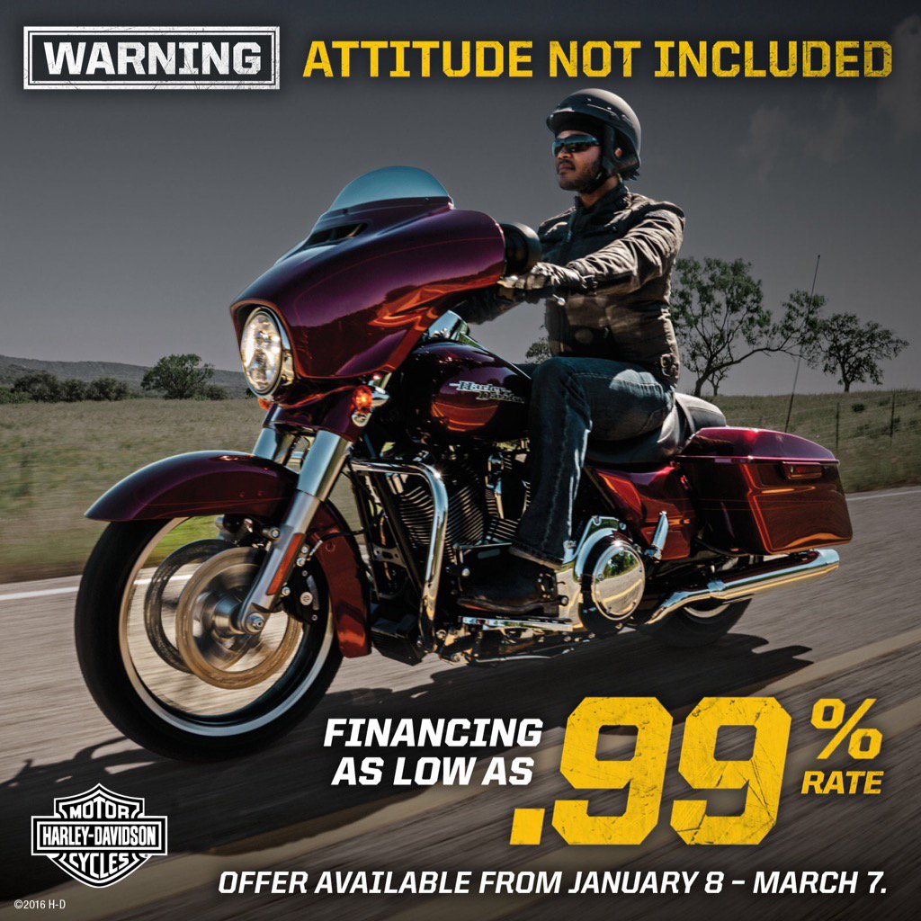 PrairieHD's tweet photo. Warning: Attitude Not Included. Financing as low as .99% #harleydavidson #financing #motorcycle #prairiehd #yqr https://t.co/Vyv7STPQsc