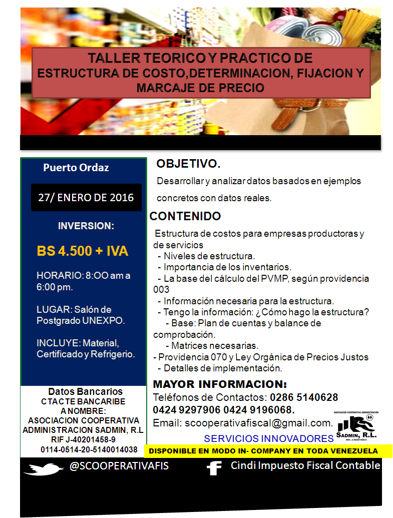 SCOOPERATIVAFIS's tweet image. SADMIN INVITA A LOS SIGUIENTES TALLERES, INPERDIBLES