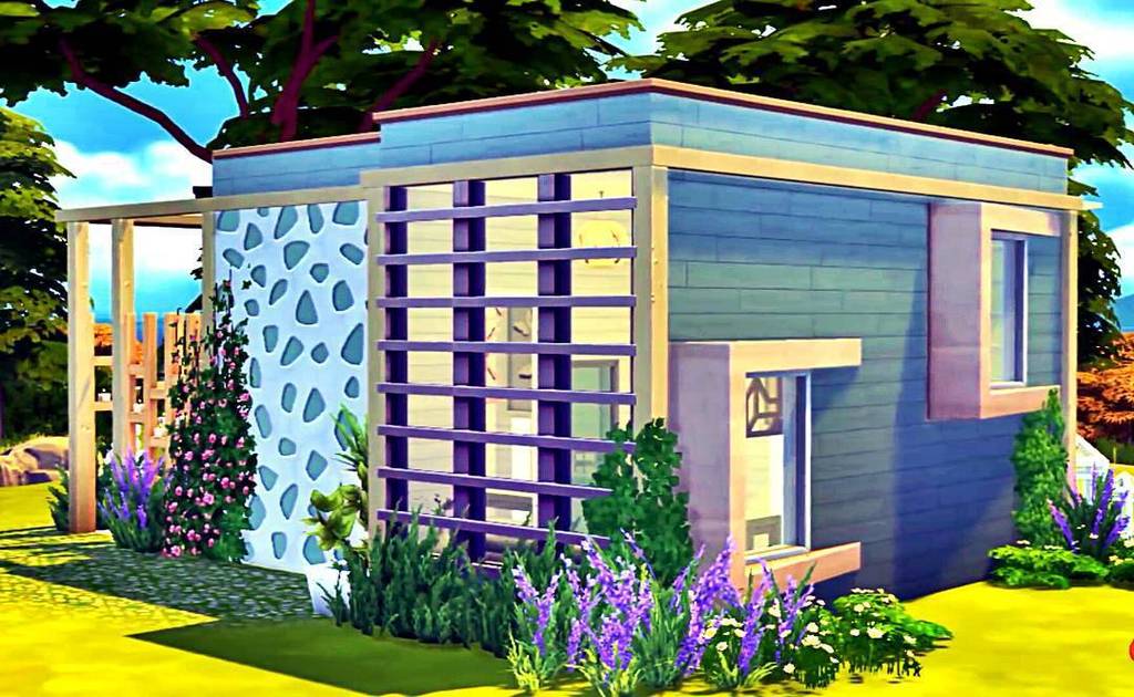 Simproved's tweet image. My modern beach micro home! 🌞🌅🌴🍹