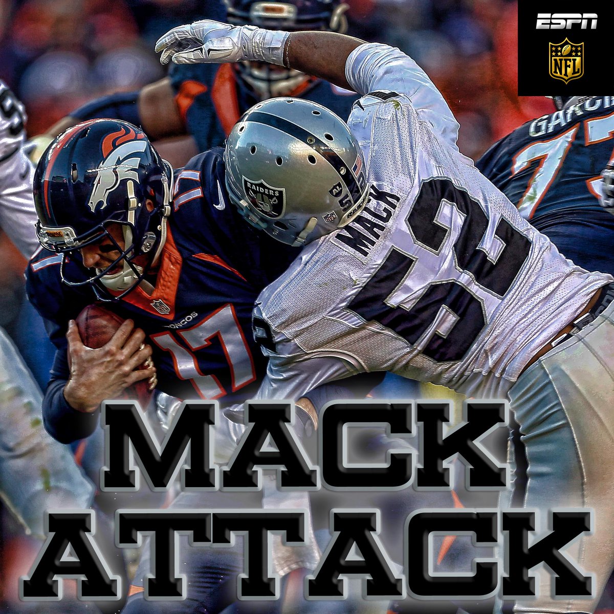 ESPNNFL's tweet photo. The @RAIDERS Khalil Mack is the first player in NFL history to be selected to the All-Pro Team at two positions. https://t.co/EaKoTr7Uxi