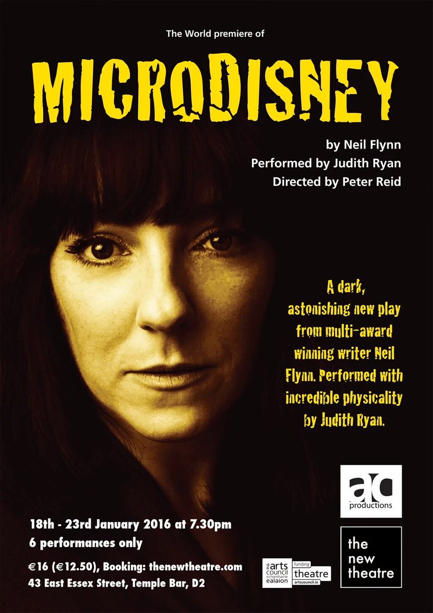 World Premiere of this fantastic new play <a href="/The_New_Theatre/">The New Theatre</a> <a href="/IndublinIE/">InDublin</a> <a href="/Nomoreworkhorse/">No More Workhorse</a> <a href="/TheatreIr/">Culture Events Eire</a> <a href="/RedCurtainRev/">Alan Foran</a>