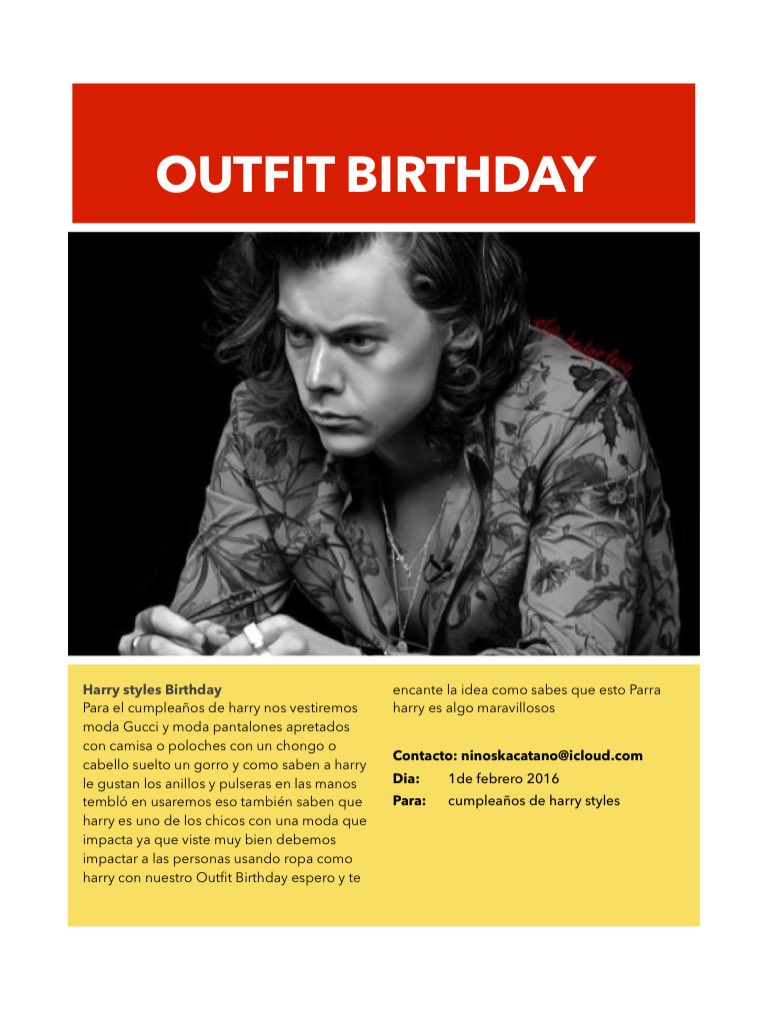 Hstnewss's tweet photo. Ya más información de harry y su cumpleaños #DirectionersShazam #HappyBirthdayHarry https://t.co/0WsC5HPTRZ