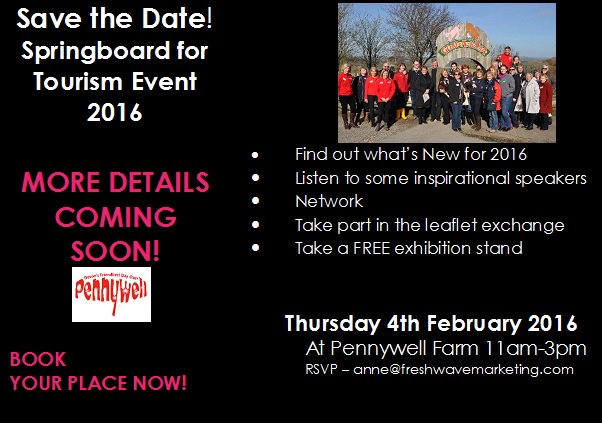 DevonTopDaysOut's tweet photo. #Devon Tourism Industry, register now 4th Feb.2016 SPRINGBOARD FOR TOURISM EVENT at @PennywellFarm #Springboard2016 https://t.co/6DJAHRPTTC