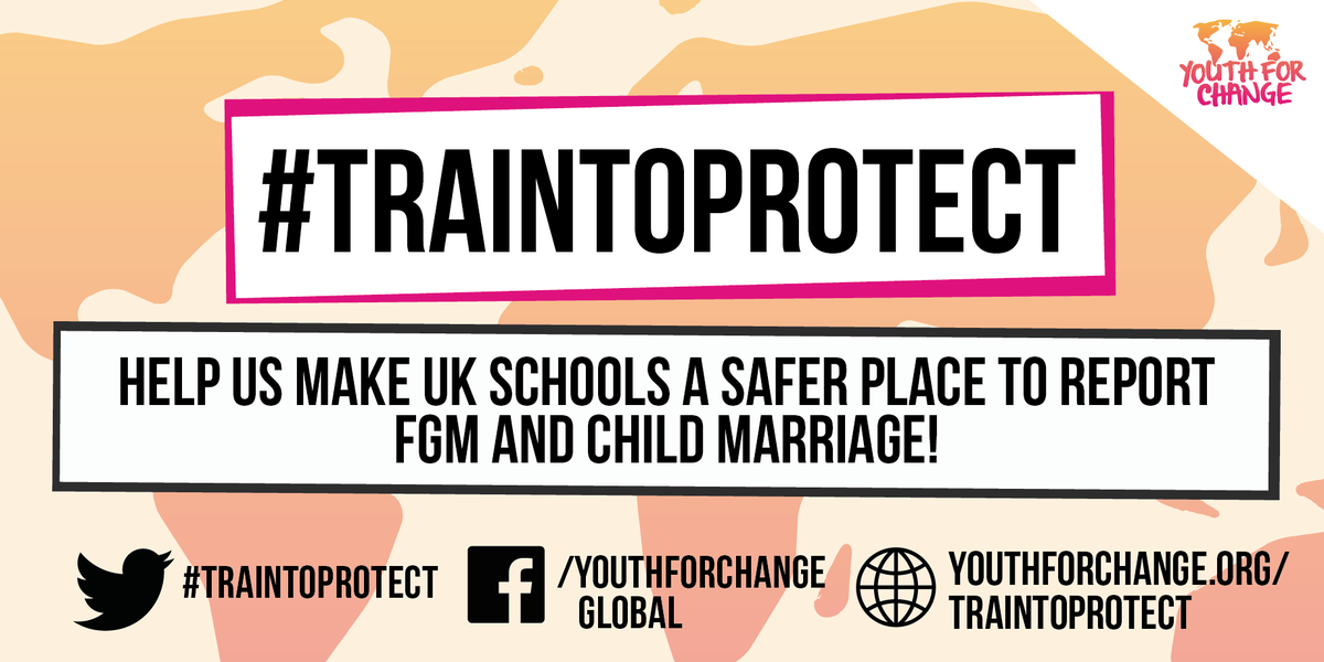 Youth4ChangeBD's tweet image. New @YouthForChange campaign #TrainToProtect tackling #FGM &amp;amp; #childmarriage in UK schools chn.ge/1OjQ0aU
