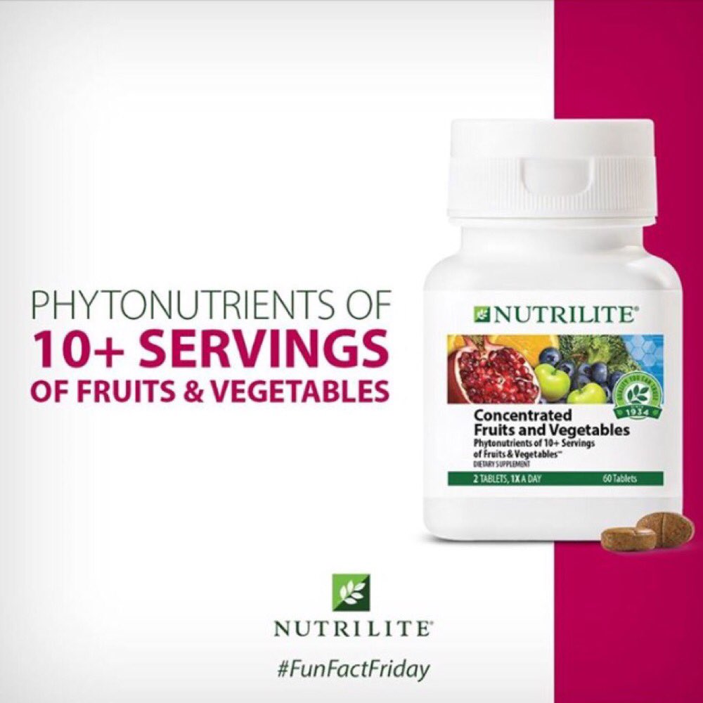 Yolierm83's tweet photo. Are you getting the recommended #daily amount of #fruits &amp; #vegetables
#SupplementsMadeSimple #Nutrilite https://t.co/Q9jJEeDKUn