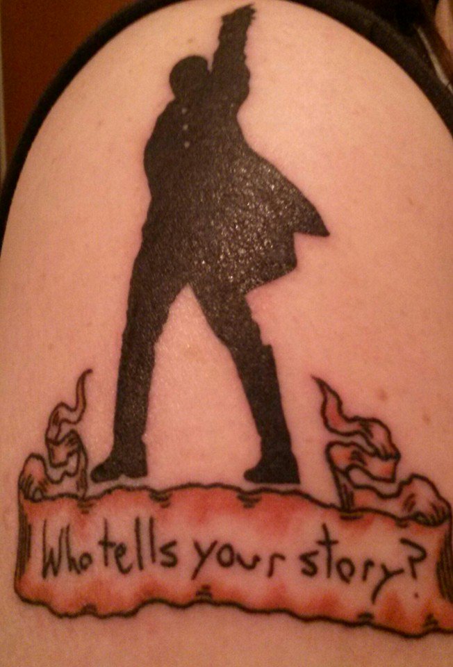 @Lin_Manuel LIN!!!! You are permanently my right hand man! (well arm lol) @HamiltonMusical #hamiltats #stagedoortats