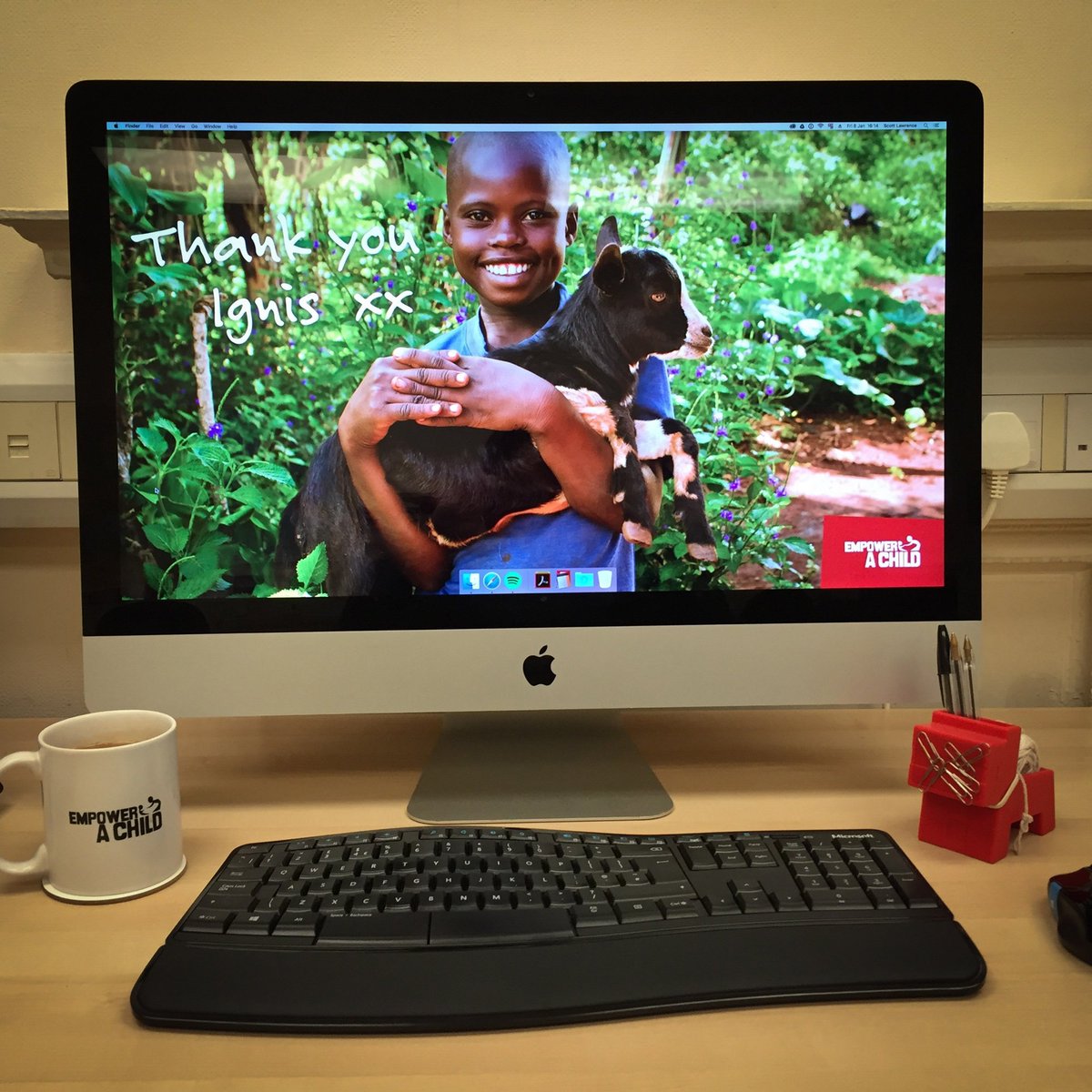 empowerachilduk's tweet photo. Today we send massive love and thanks to @IGNIS_AGENCY for their donation of iMacs to the UK office. Thanks guys x https://t.co/ScG37vHfnC