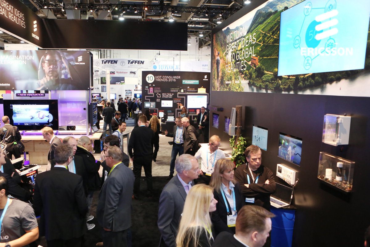 EricssonNA's tweet photo. Ready for #CES2016 Day 3? So are we! Don't forget to stop by Booth #10433 to see how we turn #Ideas2Realities! https://t.co/I5icaMo5R7