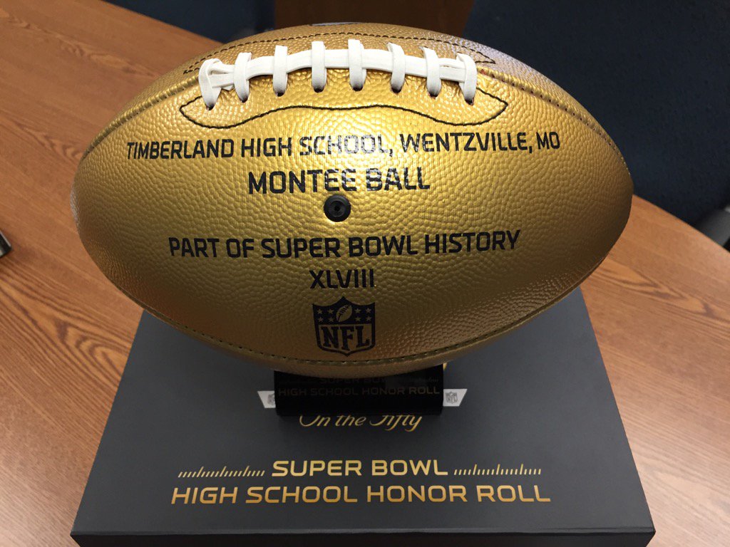 thsactivities's tweet photo. Thanks to @ballrb28, Timberland received a special gift from the NFL today!
#SBHonorRoll, #SB50 https://t.co/CMcOdqijxH