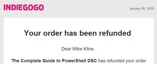 mekline's tweet photo. Bummed to get this about the #PowerShell DSC book. @theJasonHelmick  &amp; @concentrateddon tried hard. https://t.co/yyavqtZu1s