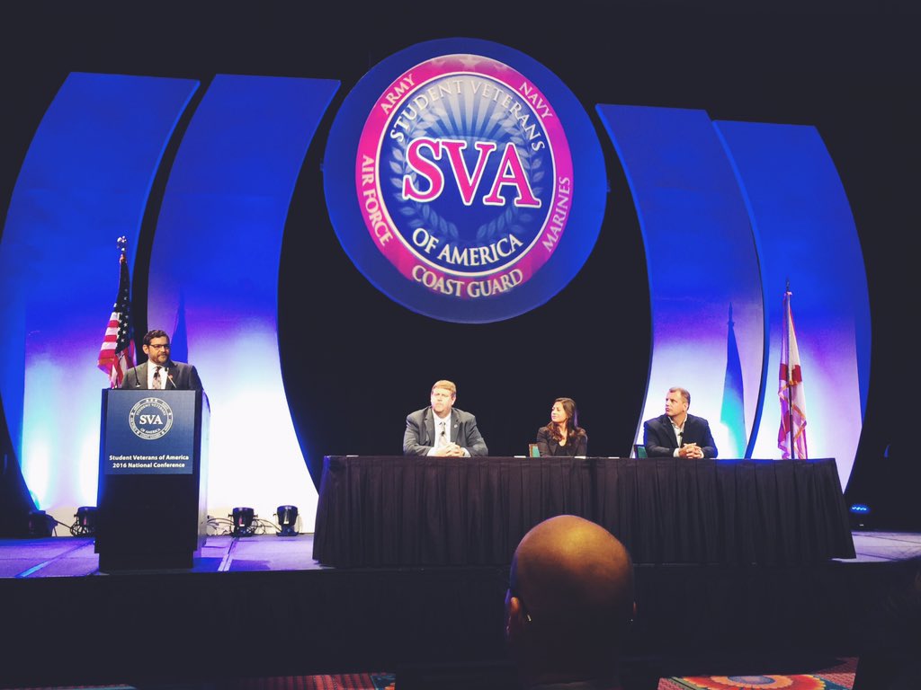 Listening to the <a href="/studentvets/">Student Veterans of America</a> panel on #socialentrepreneur #socent <a href="/SwordnPlough/">Sword and Plough</a>