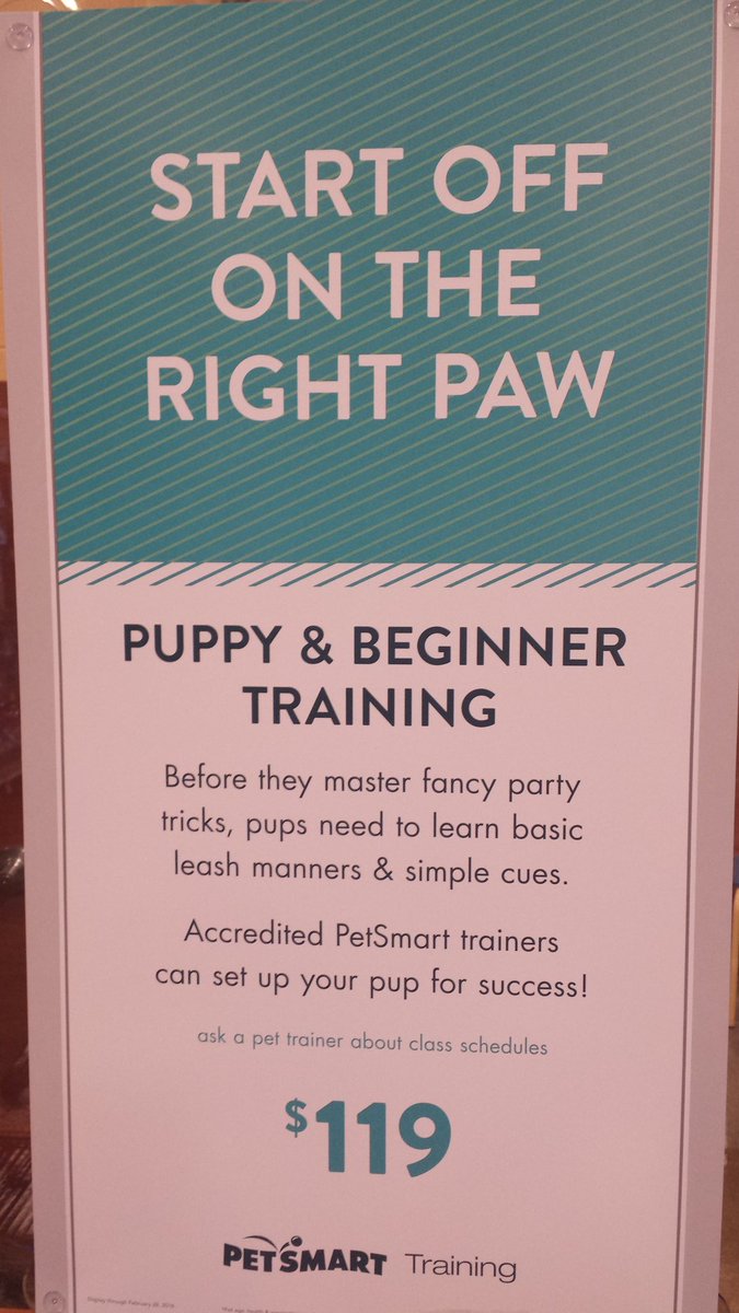 Petsmart1075's tweet photo. New #puppy? Learn about our awesome #pettraining ! Puppy Palooza 10am-12pm tomorrow. In #hiram ! #petparent https://t.co/WrEFwvojs8