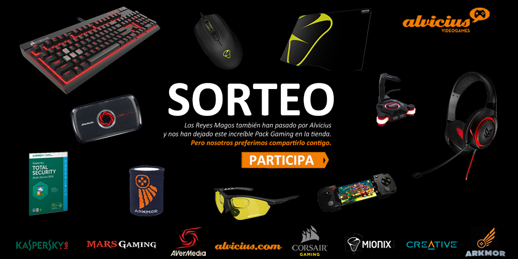 AlviciusGaming's tweet photo. ¡Los Reyes Magos nos han dejado este Pack Gaming para ti! Entra aquí 👉 https://t.co/Q4BJABeT8f, haz RT y participa 😉 https://t.co/98BvLXd9Dq