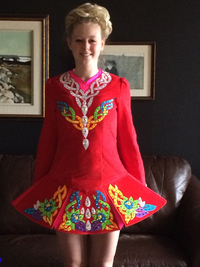 johnhowi's tweet photo. Emma's new dress has arrived!  Worlds here we come! @CeilusH @CornellIrish @devo777 https://t.co/6PLjTXnFkM