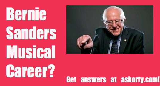 askorty's tweet photo. Did you know @BernieSanders had a brief musical career? Ask him about it at Askorty https://t.co/lW3RxHpWtT ! https://t.co/gv9f0nMPC4