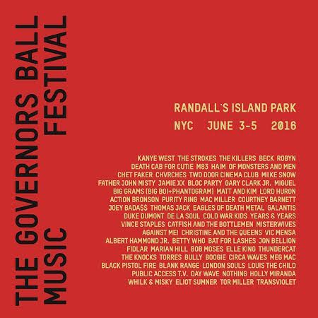 doNYC's tweet photo. The @GovBallNYC lineup is here. See who's playing #GovBallNYC w/ @kanyewest + @thekillers at https://t.co/FyaJJlxvm0 https://t.co/5MS2t3TAHU