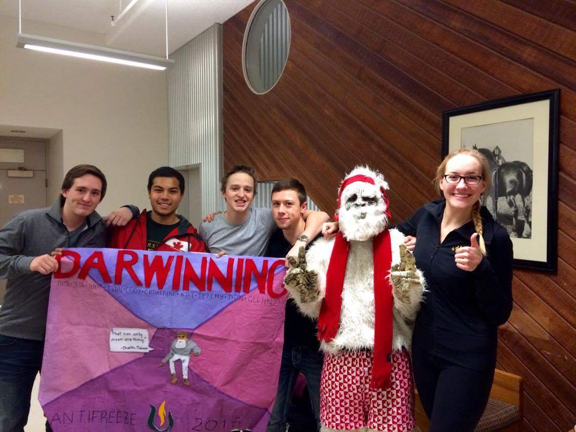 darwinning2016's tweet photo. @uasuAntiFreeze Darwin's better half hanging with the Yeti #Darwinning #Antifreeze2016 https://t.co/eXujKrgxAz