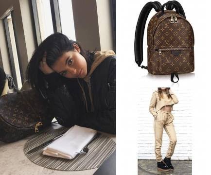 Star Style on X: Kylie Jenner wearing Louis Vuitton Palm Springs