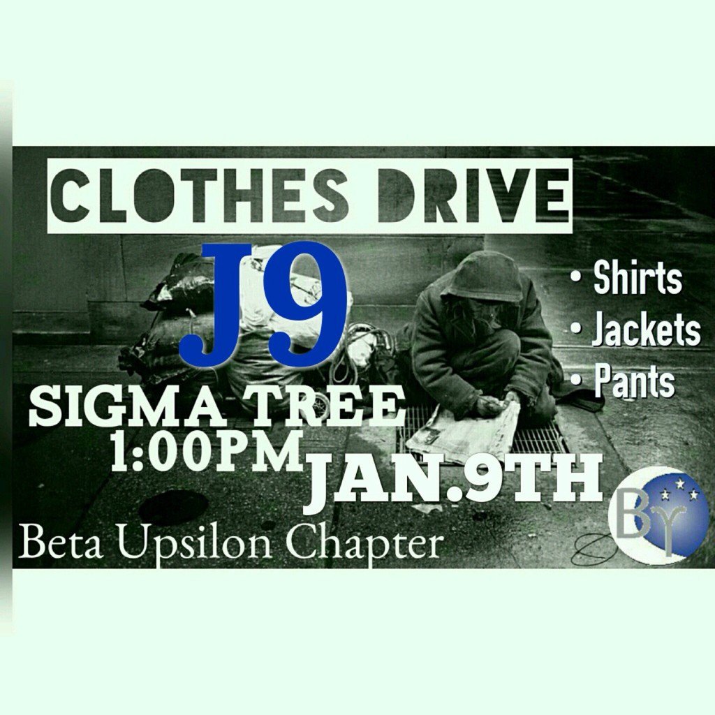 BcuSigmas's tweet photo. Asking for more clothes. Help the less fortunate!
#bcu bcu17 #bcu18 #bcu19 #GOMAB #BetaUpsilon #CommunityService #J9 https://t.co/DVtSUpaoa3
