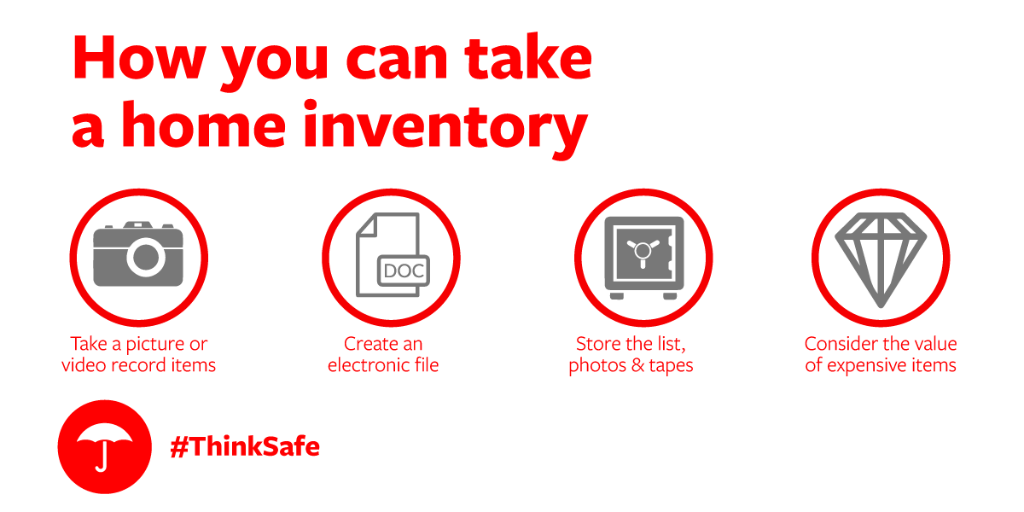 Travelers's tweet photo. DYK a home inventory list can help you during your policy review? Tips to help: https://t.co/loCzHL3GF0  #ThinkSafe https://t.co/7VwywamESj