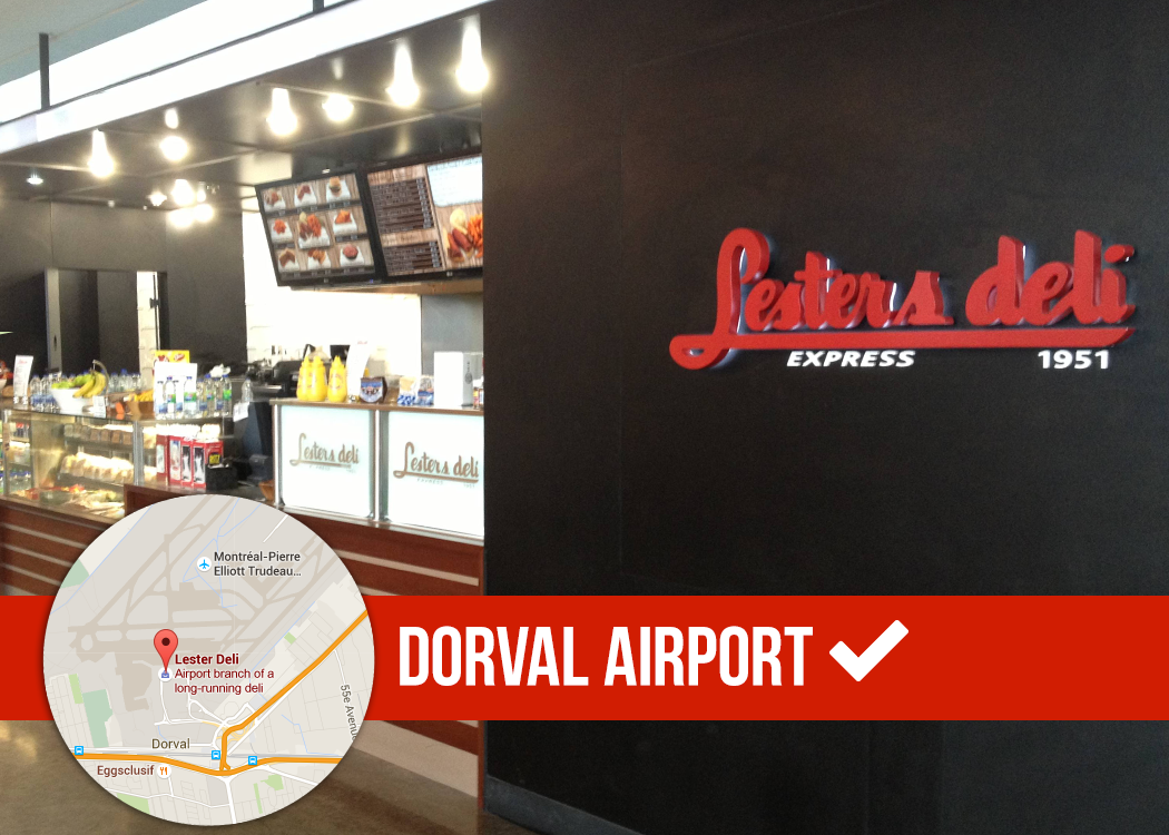 DeliLesters's tweet photo. In a #Rush? Don’t #Stress out, there's a Lester’s deli at #Dorval #airport.
#LestersDeli #Express #Flights https://t.co/EXpg5OwObZ