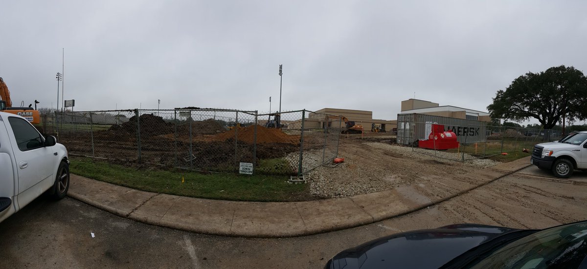 BryanISD's tweet photo. Construction is rocking at the all-new SFA &amp; Performing Arts Center. Dirt is flying! #BondProgress @Wallis_BeTheONE https://t.co/QkJYsLyAId