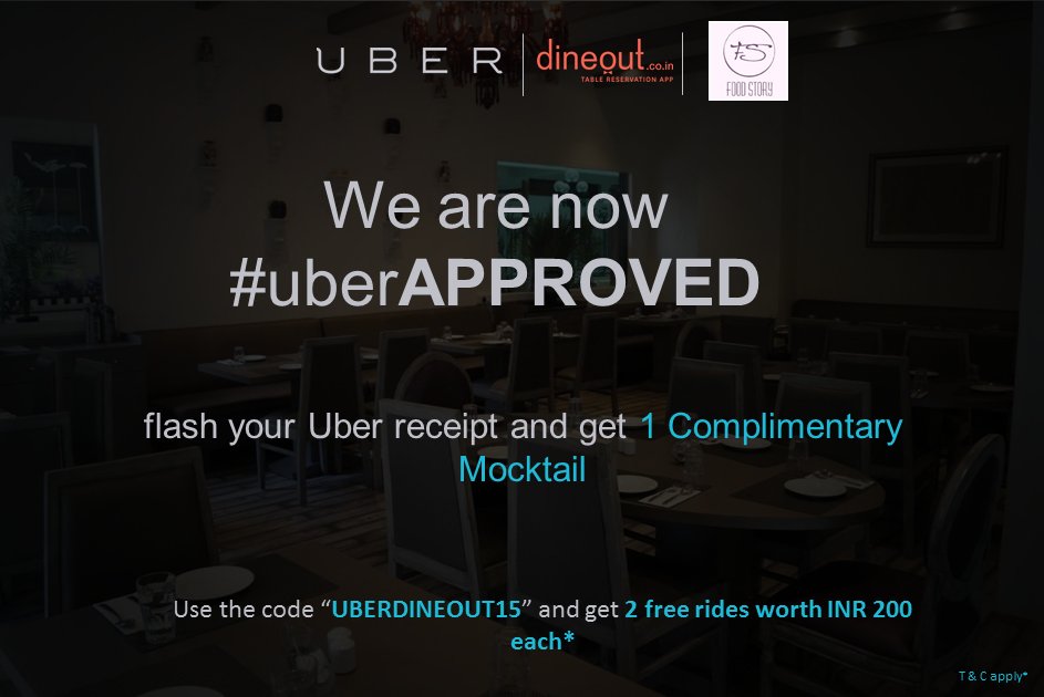 FoodStoryPune's tweet photo. Delighted to be associated with @Uber_Pune and @dineout_pune! https://t.co/8jU5ybO1dE